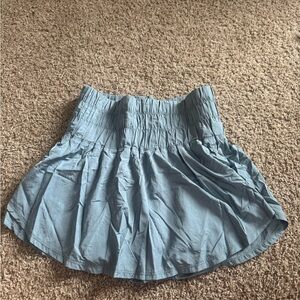Blue free people skirt